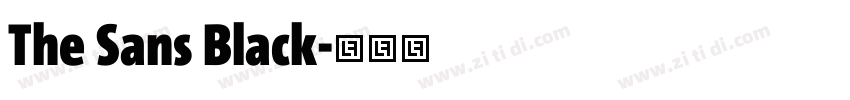 The Sans Black字体转换 The Sans Black字体转换